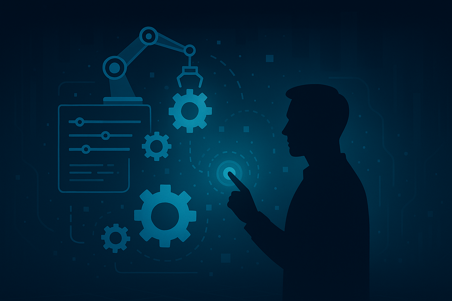 Illustration of data engineering in a futuristic style