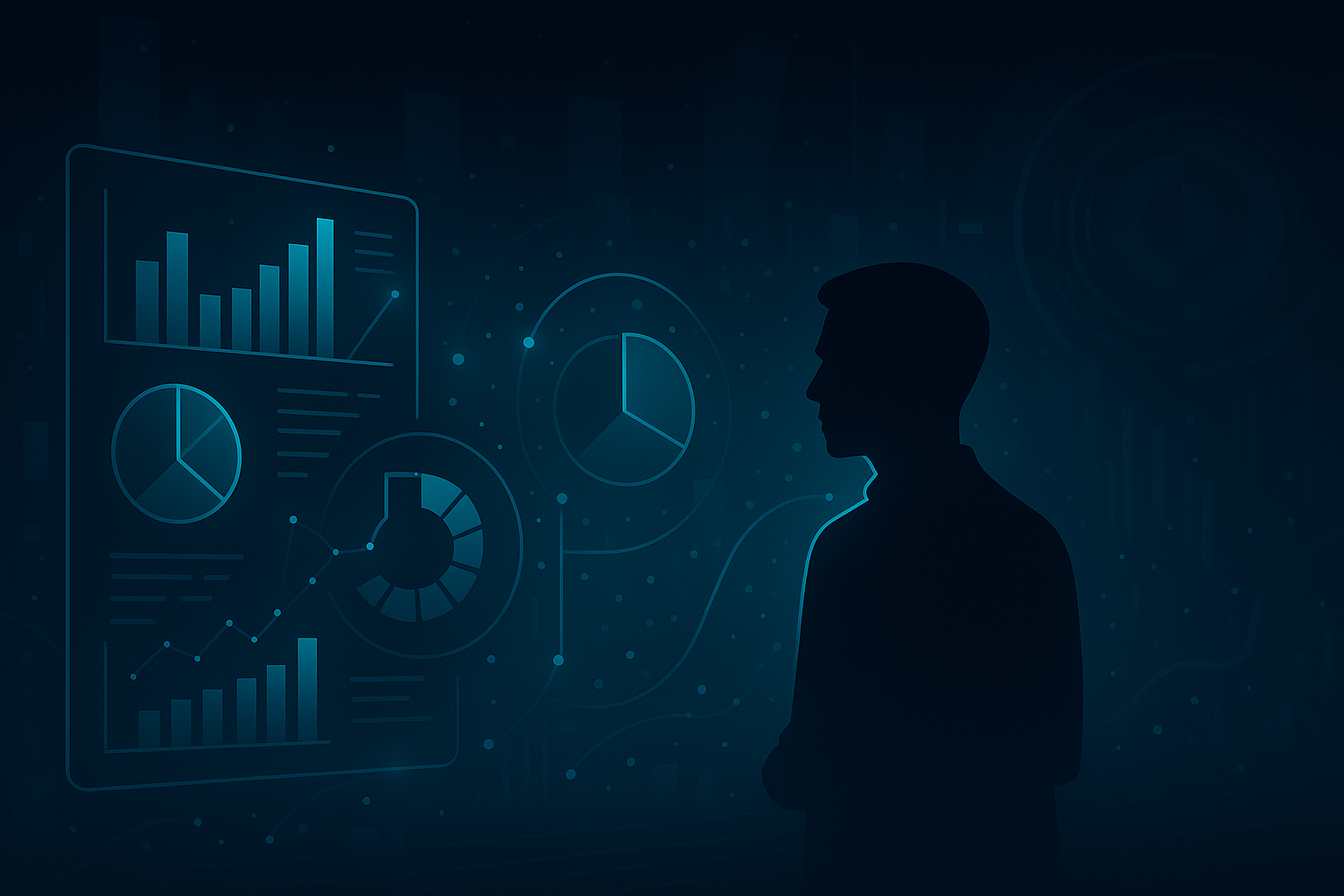 Illustration of data engineering in a futuristic style